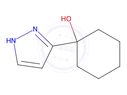 Chemical structure of 1-(1H-Pyrazol-3-yl)cyclohexanol