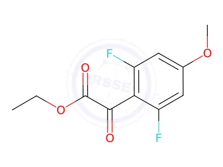 Chemical structure of ethyl 2-(2,6-difluoro-4-methoxyphenyl)-2-oxoacetate