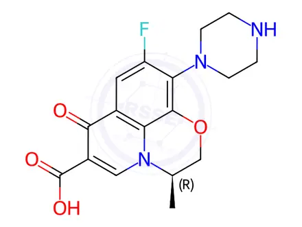 Chemical structure of Levofloxacin Impurity 156