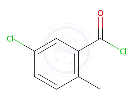 Chemical structure of 5-chloro-2-methylbenzoyl chloride