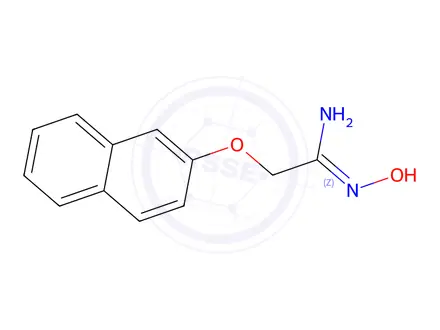 Chemical structure of (Z)-N'-Hydroxy-2-(naphthalen-2-yloxy)acetimidamide