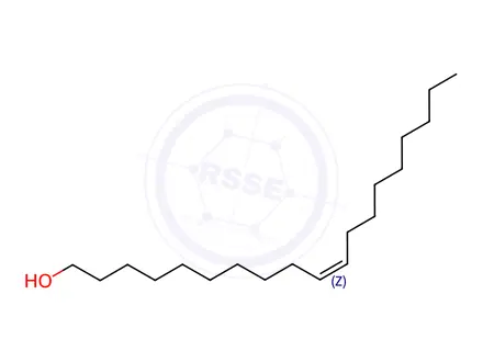 Chemical structure of 10-Nonadecen-1-ol, (Z)-