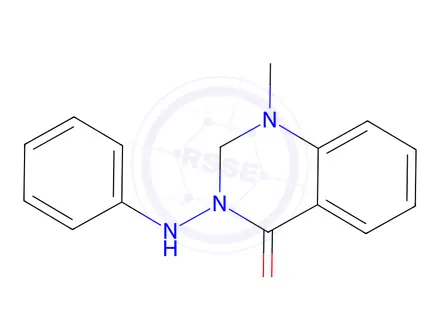 Chemical structure of 1-Methyl-3-(phenylamino)-2,3-dihydroquinazolin-4(1H)-one