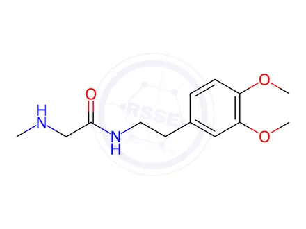 Chemical structure of N-(3,4-dimethoxyphenethyl)-2-(methylamino)acetamide