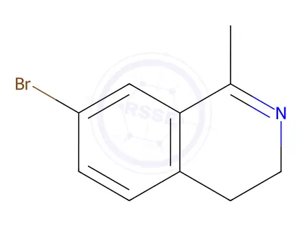 Chemical structure of Isoquinoline, 7-bromo-3,4-dihydro-1-methyl-