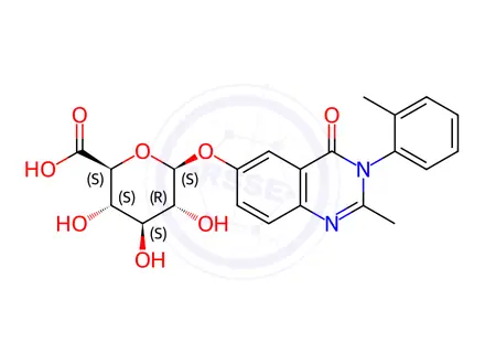 Chemical structure of Methaqualone-beta-O-beta-D-Glucuronide