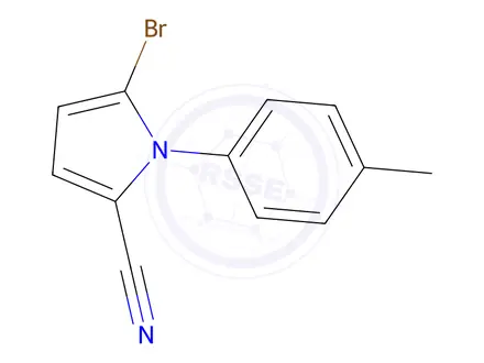 Chemical structure of 5-Bromo-1-(p-tolyl)-1H-pyrrole-2-carbonitrile