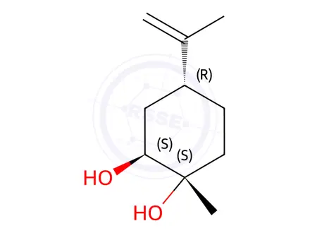 Chemical structure of (1S,2S,4R)-Limonene-1,2-diol