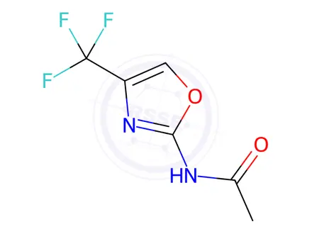 Chemical structure of 2-Acetylamino-4-trifluoromethyloxazole