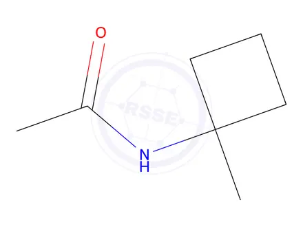 Chemical structure of N-(1-Methylcyclobutyl)acetamide
