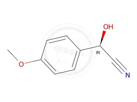 Chemical structure of (R)-(+)-4-Methoxymandelonitrile