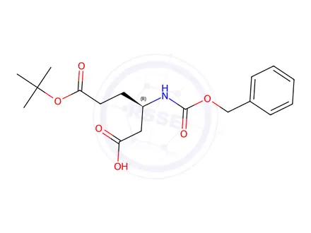 Chemical structure of (R)-3-(((Benzyloxy)carbonyl)amino)-6-(tert-butoxy)-6-oxohexanoic acid