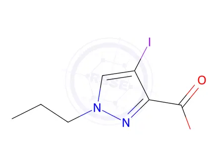 Chemical structure of 4-iodo-1-propyl-1h-pyraZole-3-carboxylic acid methyl ester