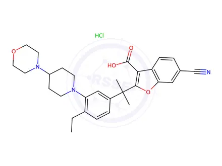 Chemical structure of Alectinib Impurity 33 ·xHCl