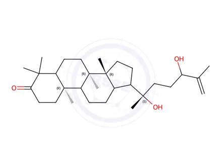 Chemical structure of 20,24-Dihydroxydammar-25-en-3-one