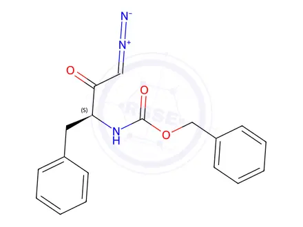 Chemical structure of (S)-3-Z-AMINO-1-DIAZO-3-PHENYL-2-BUTANONE