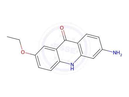 Chemical structure of 6-amino-2-ethoxyacridin-9(10H)-one