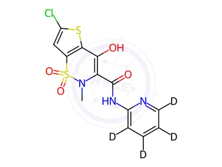 Chemical structure of Lornoxicam D4