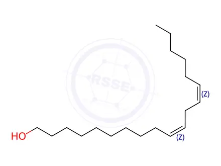 Chemical structure of 10,13-Nonadecadien-1-ol, (10Z,13Z)-