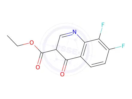 Chemical structure of ethyl 7,8-difluoro-4-hydroxyquinoline-3-carboxylate