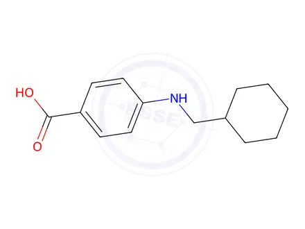 Chemical structure of N-cyclohexylmethyl-p-aminobenzoicacid