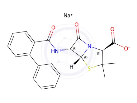 Chemical structure of Diphenicillin sodium