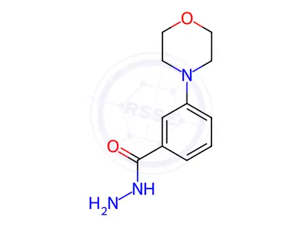 Chemical structure of 3-(4-Morpholinyl)benzoic Acid Hydrazide