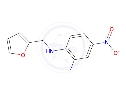 Chemical structure of N1-(furan-2-ylmethyl)-4-nitrobenzene-1,2-diamine