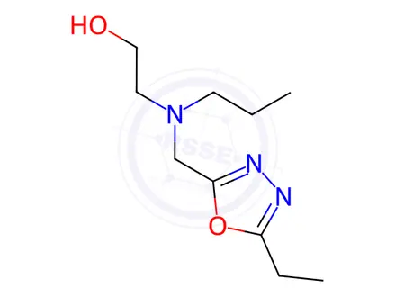 Chemical structure of 2-(((5-Ethyl-1,3,4-oxadiazol-2-yl)methyl)(propyl)amino)ethan-1-ol