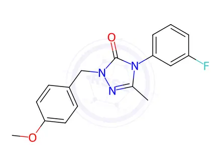 Chemical structure of 4-(3-Fluorophenyl)-2-(4-methoxybenzyl)-5-methyl-2,4-dihydro-3H-1,2,4-triazol-3-one