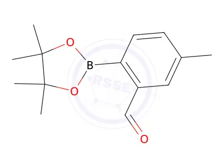 Chemical structure of 5-METHYL-2-(4,4,5,5-TETRAMETHYL-1,3,2-DIOXABOROLAN-2-YL)BENZALDEHYDE