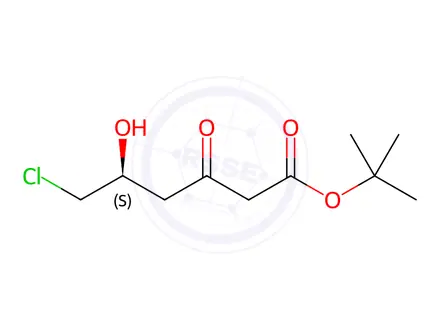 Chemical structure of tert-Butyl 6-Chloro-5(S)-hydroxy-3-oxohexanoate