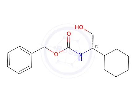 Chemical structure of N-Cbz-L-2-aMino-2-cyclohexyl-ethanol