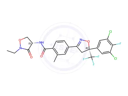 Chemical structure of Isocycloseram Impurity 4 (controlled substance)