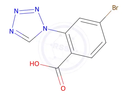 Chemical structure of 4-Bromo-2-(1h-1,2,3,4-tetrazol-1-yl)benzoic acid