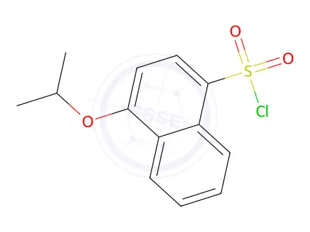 Chemical structure of 4-(Propan-2-Yloxy)Naphthalene-1-Sulfonyl Chloride