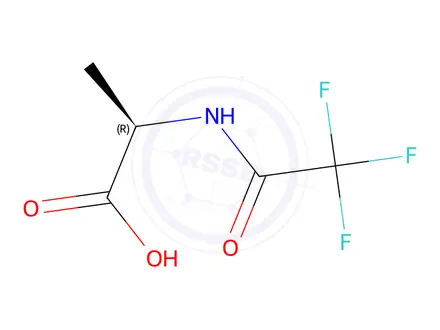 Chemical structure of (2,2,2-Trifluoroacetyl)-d-alanine