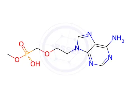 Chemical structure of methyl hydrogen ((2-(6-amino-9H-purin-9-yl)ethoxy)methyl)phosphonate