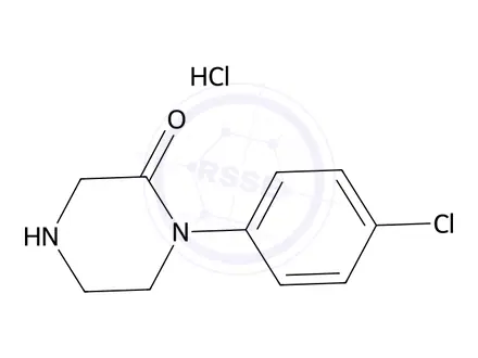 Chemical structure of 1-(4-Chloro-phenyl)-piperazin-2-one hydrochloride