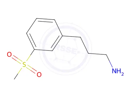Chemical structure of 3-(3-(Methylsulfonyl)phenyl)propan-1-amine