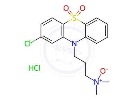 Chemical structure of Chlorpromazine Sulfone N-Oxide Hydrochloride