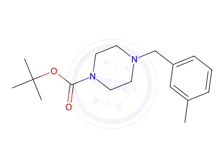 Chemical structure of N-tert-Butoxycarbonyl 1-(3-Methylbenzyl)piperazine