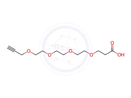 Chemical structure of 4,7,10,13-Tetraoxahexadec-15-ynoic acid