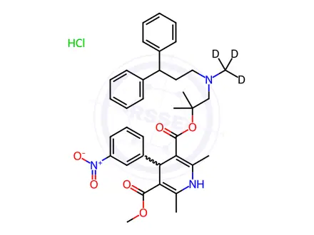 Chemical structure of Lercanidipine-d3 Hydrochloride