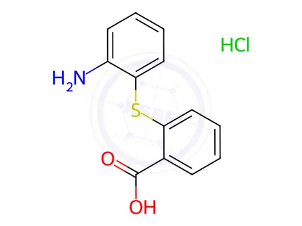 Chemical structure of 2-((2-Aminophenyl)thio)benzoic Acid Hydrochloride