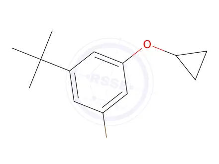 Chemical structure of 1-Bromo-3-(tert-butyl)-5-cyclopropoxybenzene
