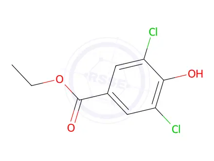 Chemical structure of Ethyl 3,5-Dichloro-4-hydroxybenzoate