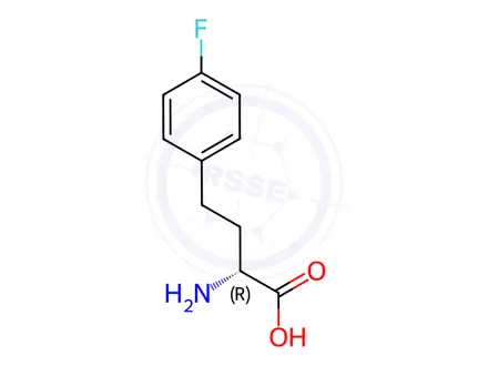 Chemical structure of (R)-2-amino-4-(4-fluorophenyl)butanoic acid