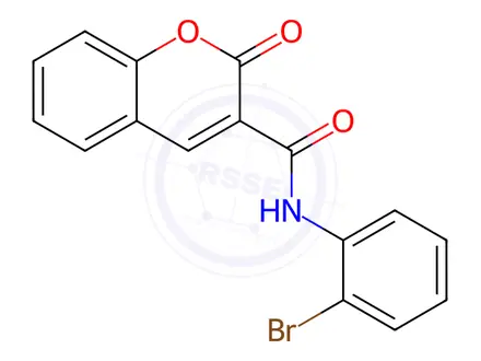 Chemical structure of N-(2-Bromophenyl)-2-oxo-2H-chromene-3-carboxamide