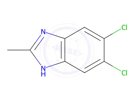 Chemical structure of 5,6-Dichloro-2-methylbenzimidazole